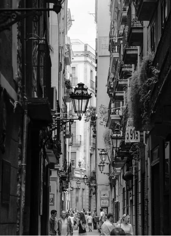 A street in Barcelona's Gothic Quarter