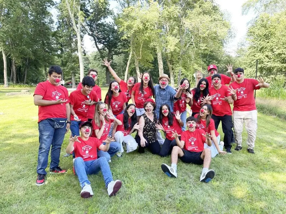Richi Camp group taking part in a community social-impact activity in Boston