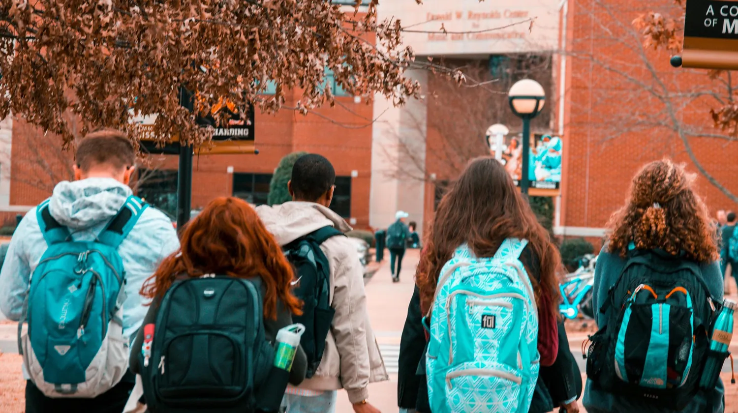 A group of Richi Camp students exploring Boston during a custom edition